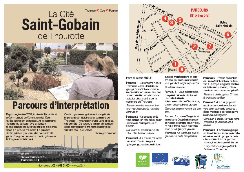 Fiche balade de découverte de la Cité Saint-Gobain à Thourotte