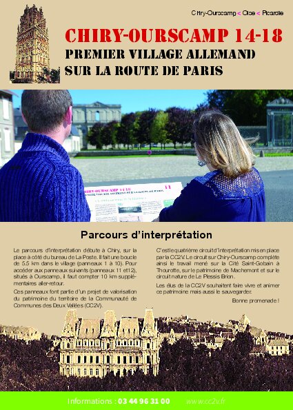 Fiche balade du circuit "Chiry-Ourscamp 14-18 : premier village allemand avant Paris"