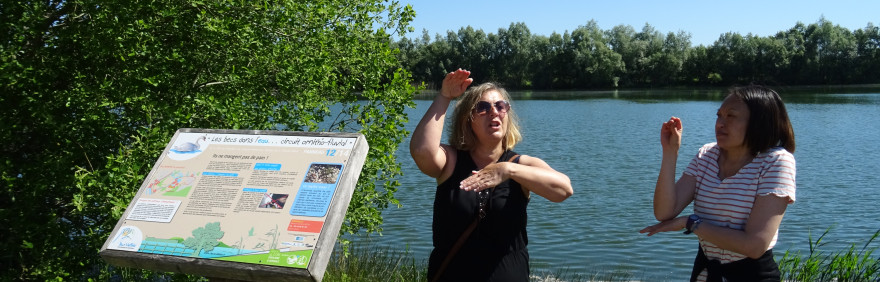 Découverte des étangs en langue des signes