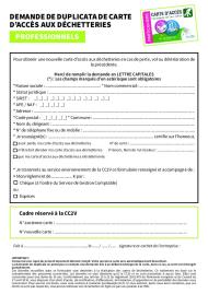 Duplicata carte professionnel