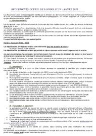 Réglement intérieur des accueils de loisirs 2025