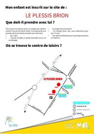 Accès Centre de loisirs LE PLESSIS BRION