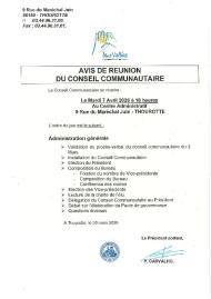 Ordre du jour du 7 avril 2026